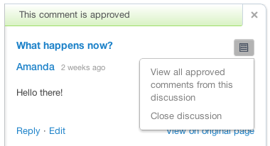 Close Thread button in Moderate panel